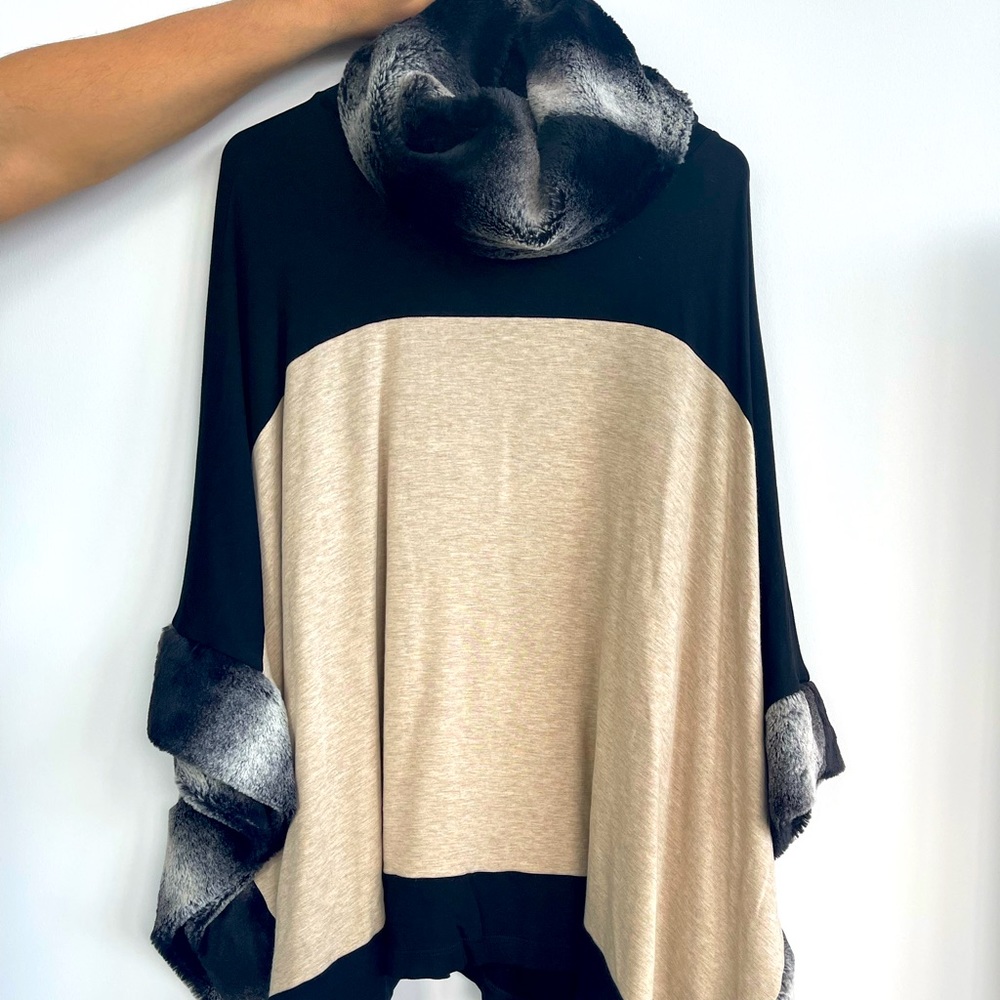 Beautiful Faux Fur Poncho